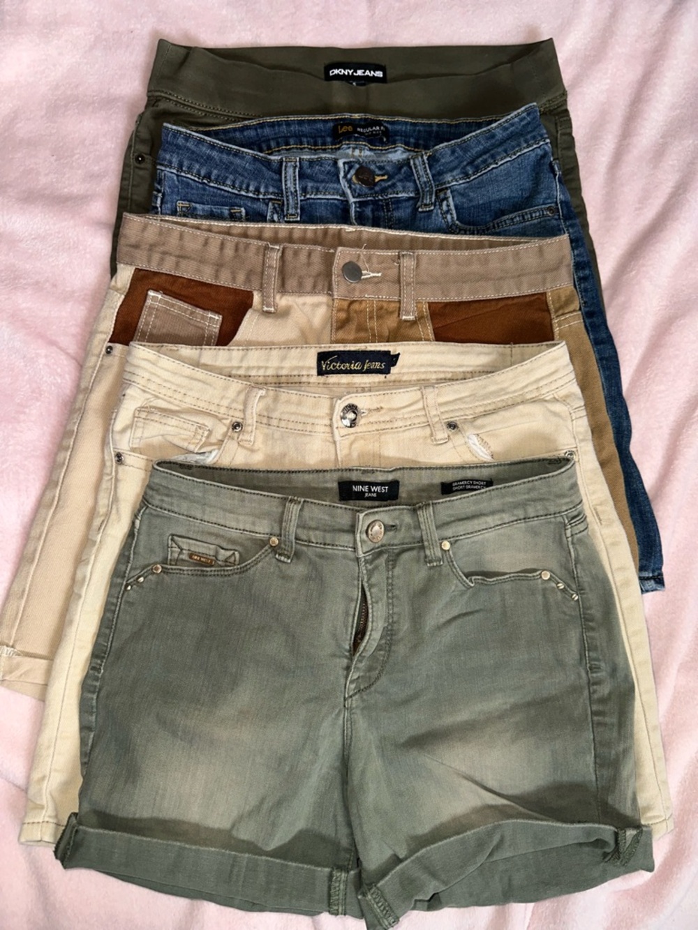 Bundle of clothes 5 pcs Nine West Olive Green Denim Shorts